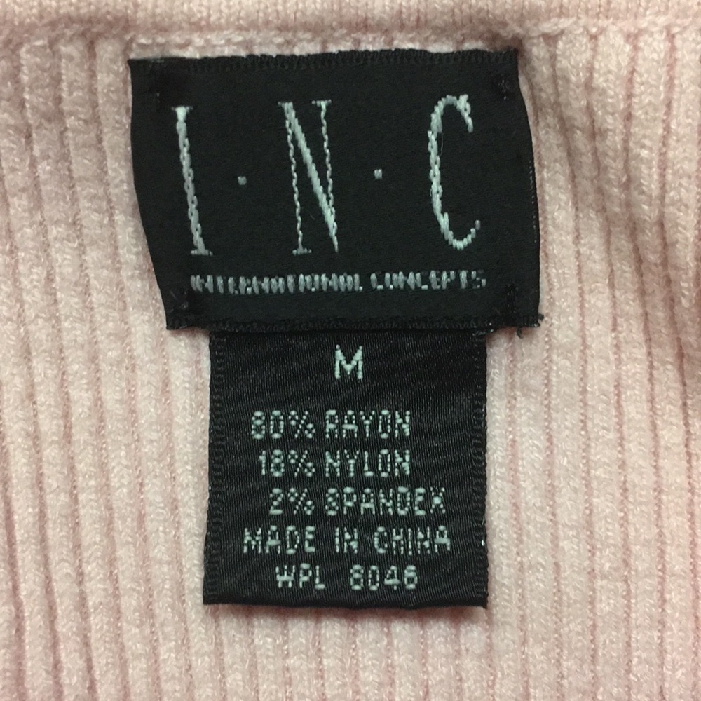 INC Ribbed Pink Ruffle Tank Top - Picture 8 of 8